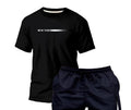 Kit Camiseta Unissex Casual Algodão Básica Premium Estilo + Short Tactel Piscina Corrida Mauricinho