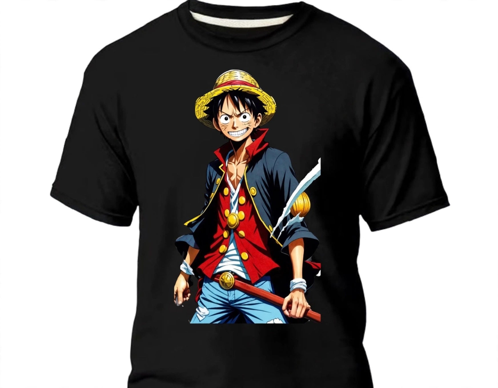 Camiseta masculina lufi Anime