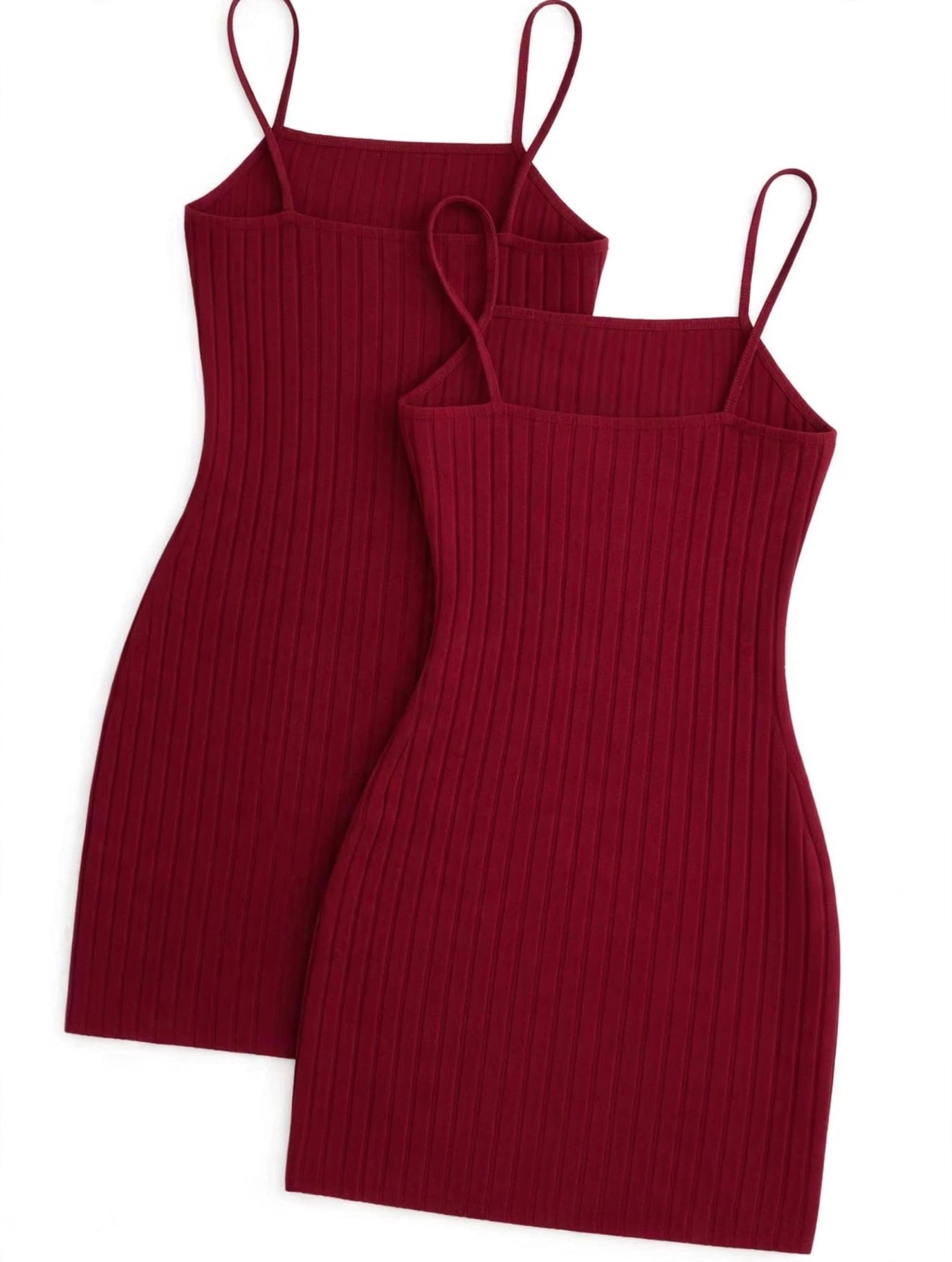 Vestido Tubinho Canelado Midi Alcinha