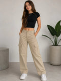 Calça Cargo Jeans Wide Leg Infantil