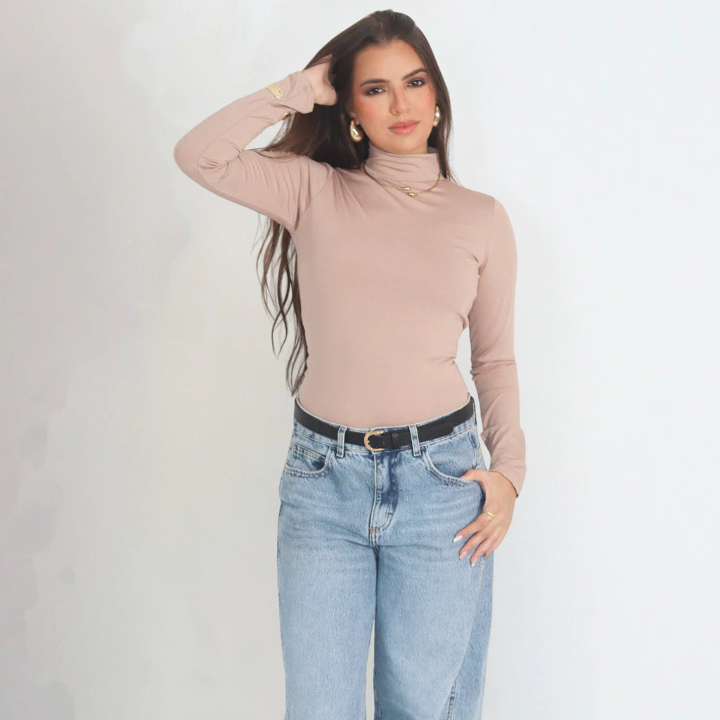 Blusa Feminina Segunda Pele Gola Alta